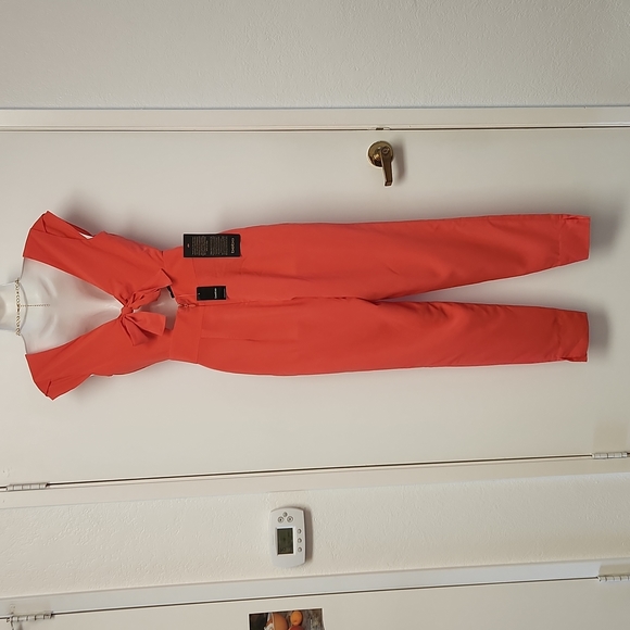 bebe Emma Bow Jumpsuit -- NWT - Picture 7 of 9